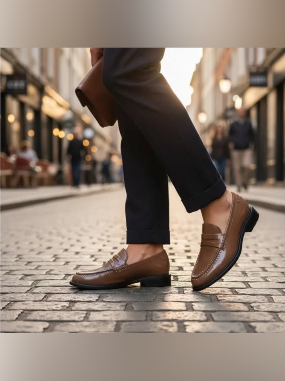 Franco Sarto eden tan patent classic loafer new in box 6 m